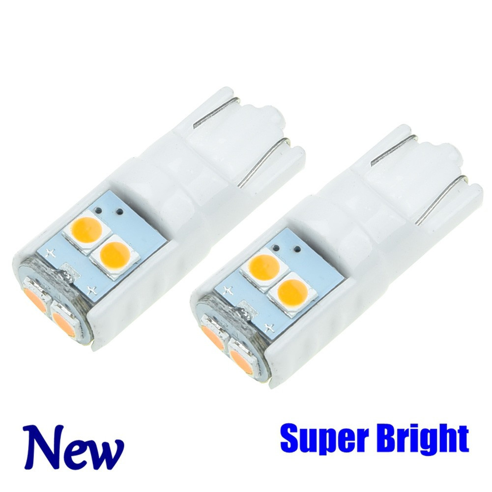 2PCS New T10W5W Super Bright Wedge Parking Steering Side Light Reading Lamp Bulb
