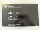 HP 78A Dual 2 Pack Black Toner Cartridges Genuine OEM LaserJet CF278A BRAND NEW