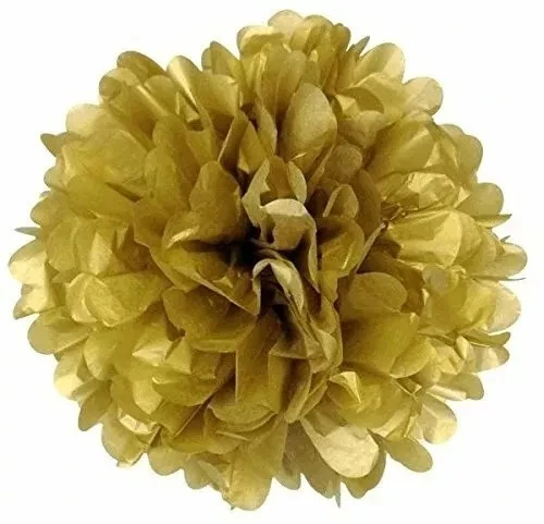 12PCs Paper Lantern Tissue Pom Poms Christmas Decorations Birthday Wedding(GB) - Image 4 of 4