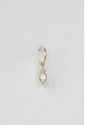 Celine Daoust 14k Yellow Gold Moonstone Pear And Diamond Earrings $1495