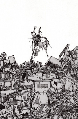 1995 AKIRA Poster 10.25'' x 8.1'' Japanese Vintage Katsuhiro Otomo Manga #102 READ