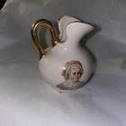 MARTHA WASHINGTON CHINA MINIATURE CREAMER PITCHER GOLD TRIMMED Vintage. — photo 1