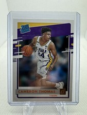 2021 Panini Chronicles Draft Picks Cameron Thomas #40 Donruss Orange A3