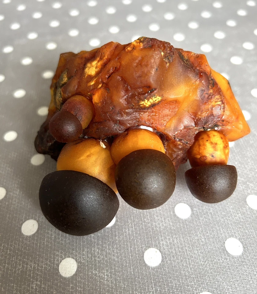 Art Antik Bernstein-Ornamente,Butterscotch Große Bernstein, 187 g. - Bild 4 von 4