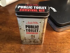 Archie McPhee Public Toilet Survival Kit Gag Gift New Sealed Be Prepared in case