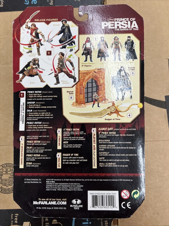 Prince of Persia Sands of Time Prince Dastan figura de acción exclusiva de Target Foto 2 de 2