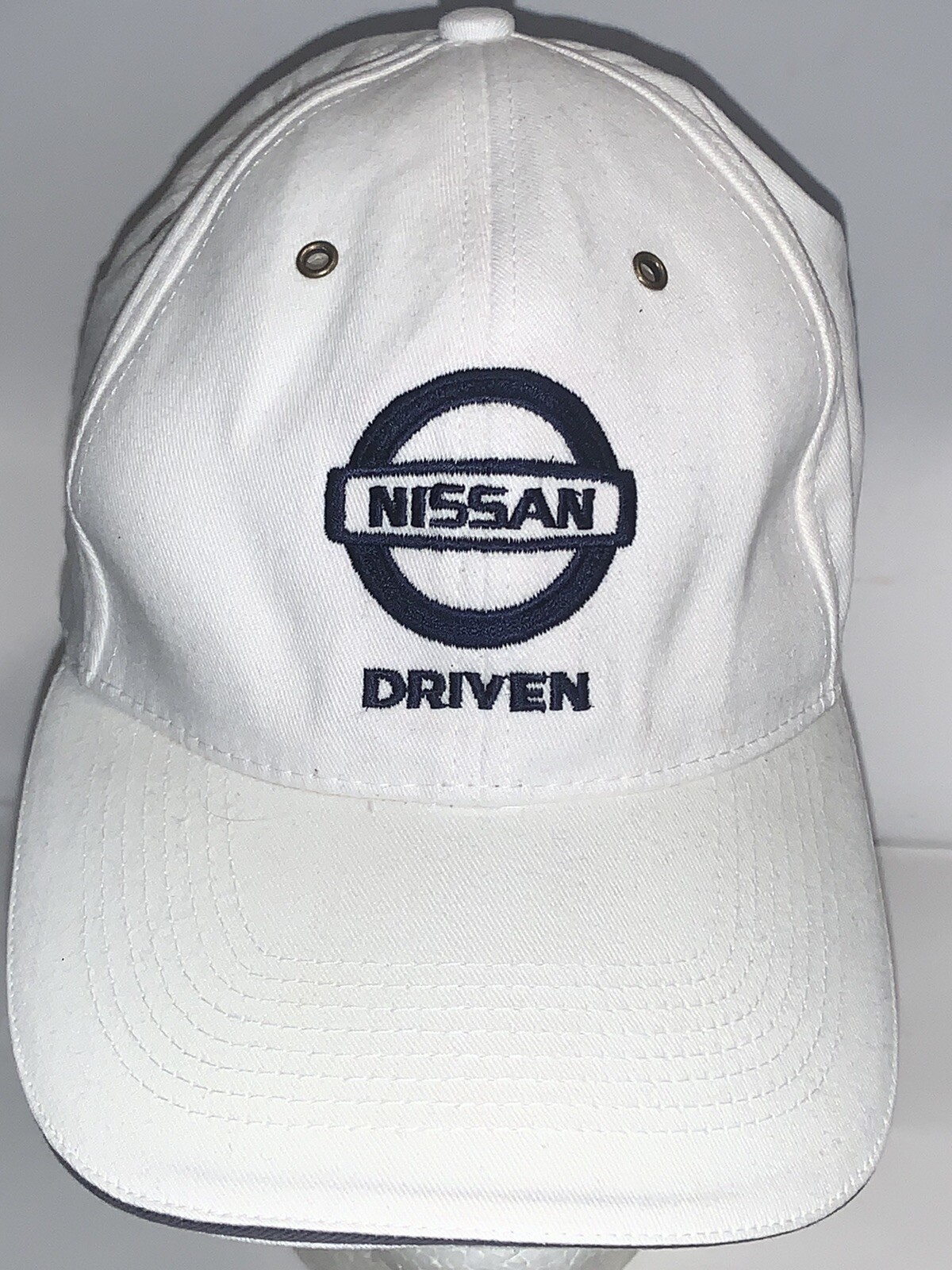 NISSAN DRIVEN HAT CAP ADJUSTABLE STRAPBACK WHITE - image 1