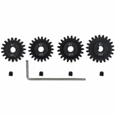 4pcs Mod 1 Pinion Gear 5mm Set Hardened 19T 20T 21T 22T M1 Pitch Gears RC US #Y