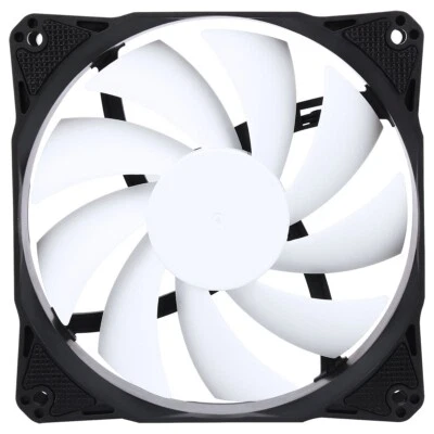 JUSTOP Ultra Quiet 120mm PC Case/Radiator Cooling Fan With 4-pin PWM Connector 12CM 12V