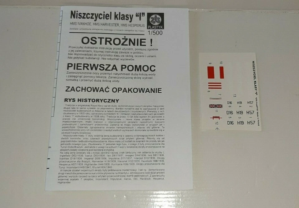 HOBBY KITS MISTER CRAFT 1/500 H.M.S. "HARVESTER" S-98 3°SERIE KIT MONTAGGIO - Immagine 4 di 4