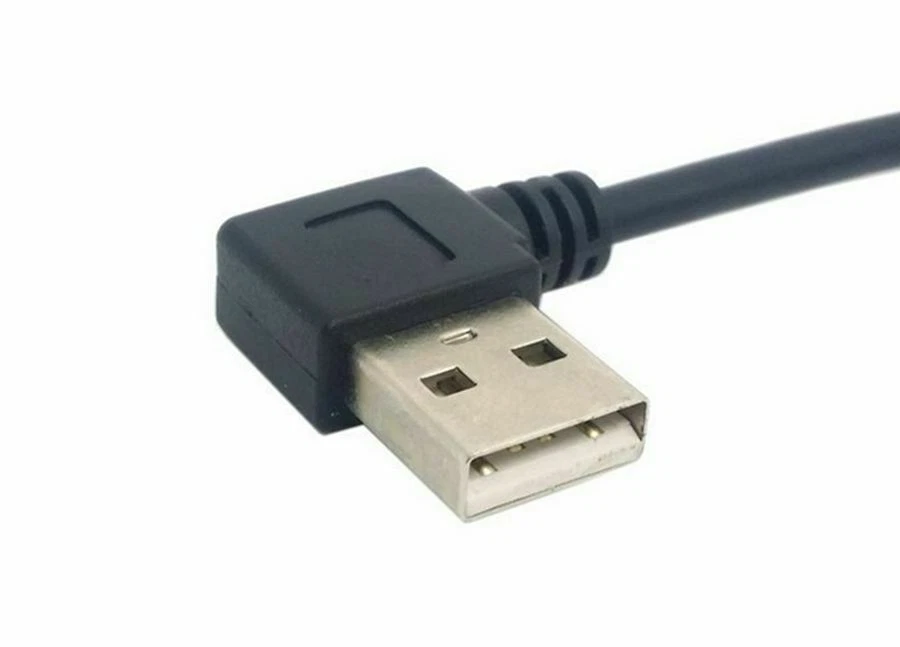 Mini USB 5Pin Right-Angle Male to Left USB 2.0 Male Data Charger cable - Image 2 of 2