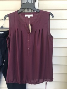 ann taylor loft sleeveless blouse