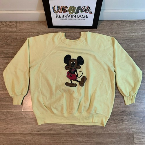 RARE VTG 80S BLACK MICKEY MOUSE 