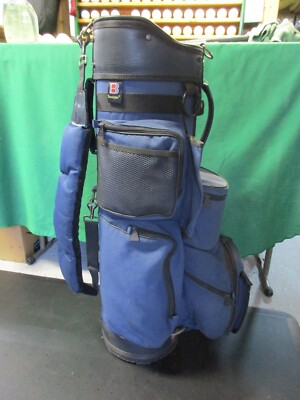 Bennington C.E.O Deluxe Blue Golf Cart Bag W/Rain Hood, 3 Can Cooler - Nice Bag!