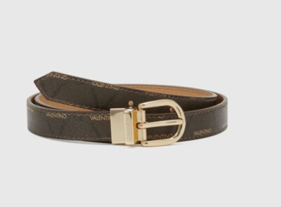 Mario Valentino belt new with tag imported size L NEW VALENTINO BY MARIO VALENTINO GOLD TONE BELT BUCKLE BLACK  main image 4