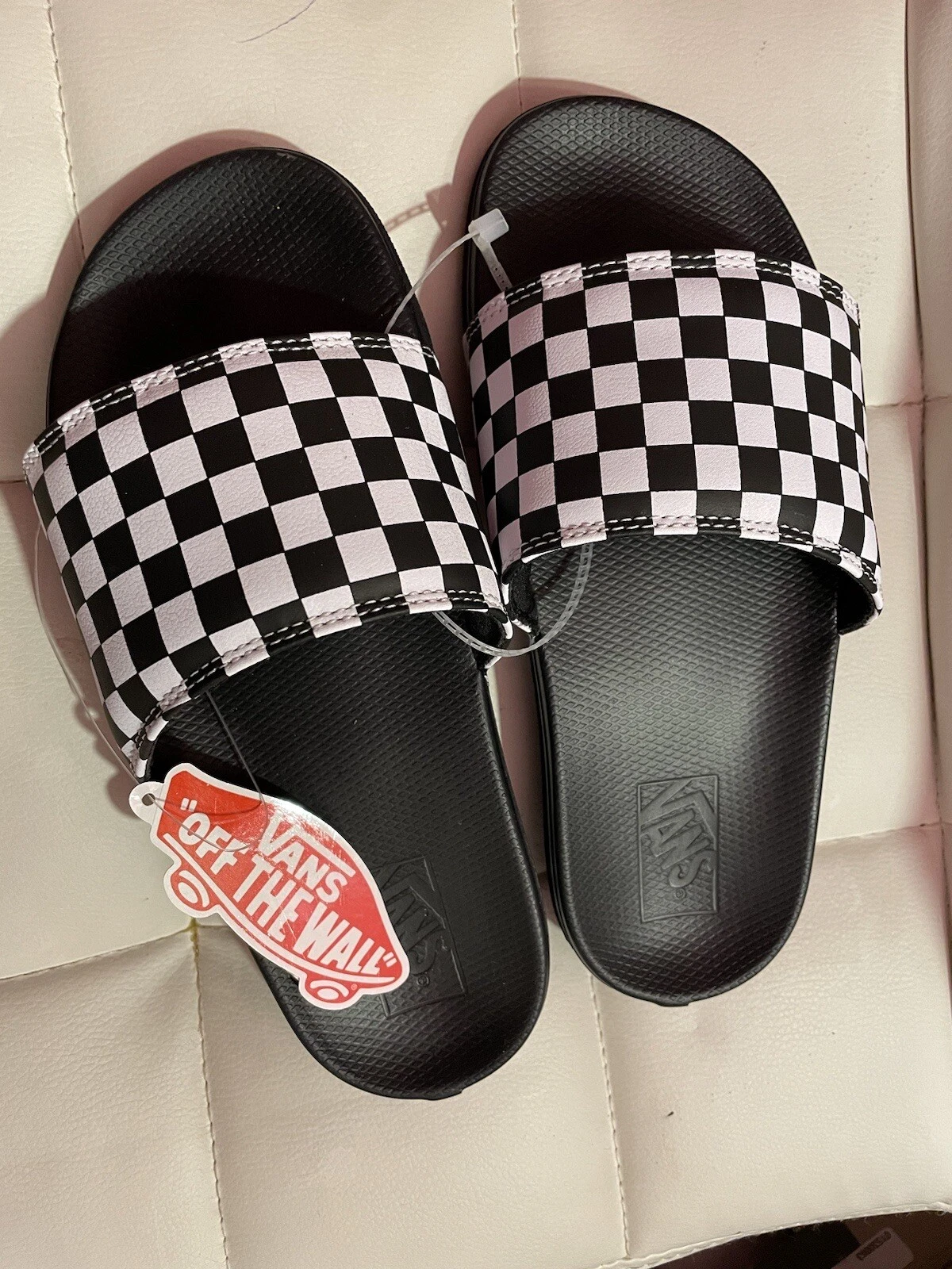 Vans JN La Costa scivolo su dama nero bianco bambini taglia 5