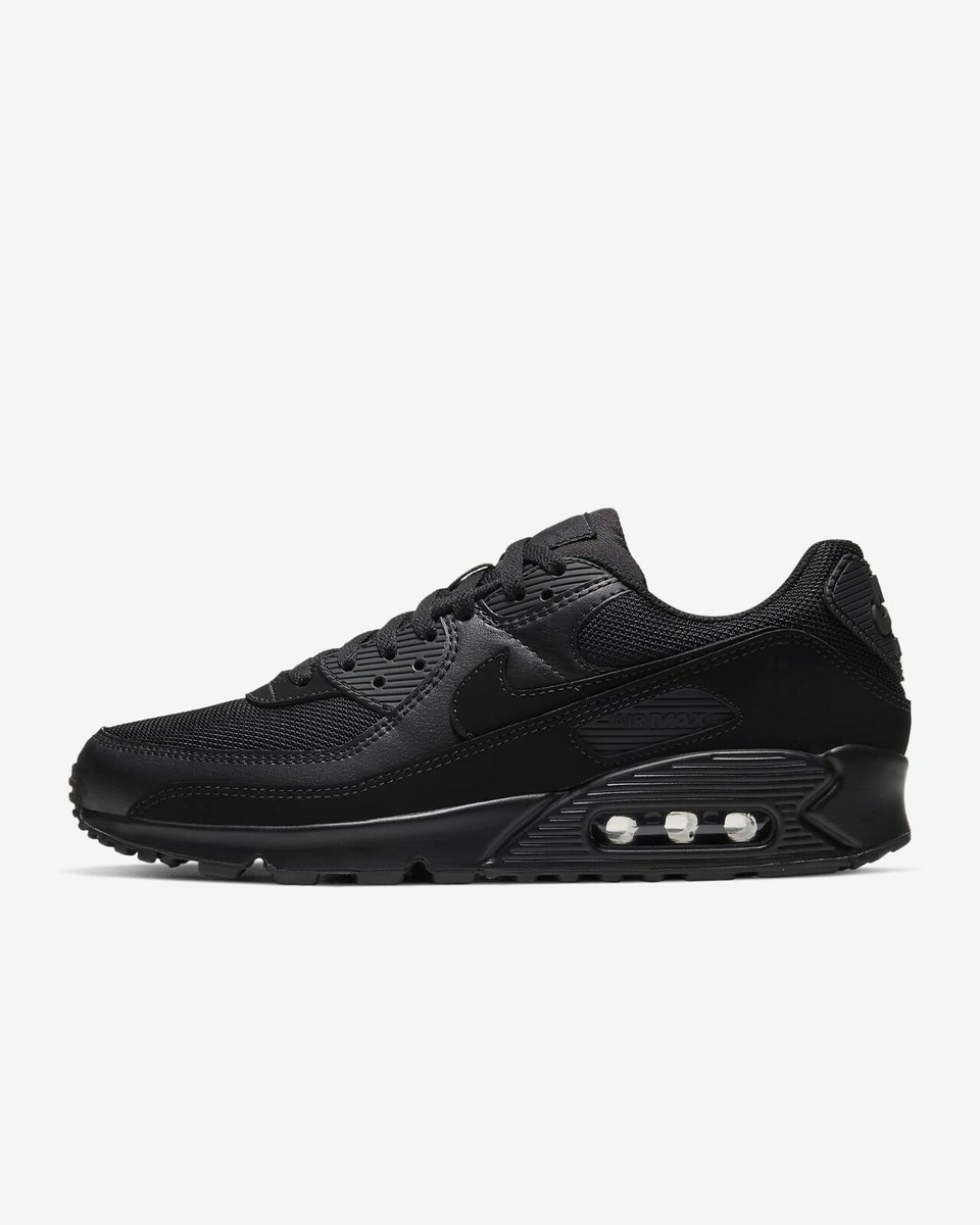 NIKE AIR MAX 90 RECRAFT TRIPLE BLACK MEN'S SIZE 12.5 NEW | eBay