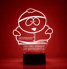 Cartman Personalized FREE LED Night Light Lamp with Remote Control Light