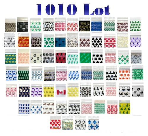 100 PACK RED DIAMONDS 1010 Apple Zip Baggies 1.0x1.0" Mini POLYBAGS - Picture 4 of 12