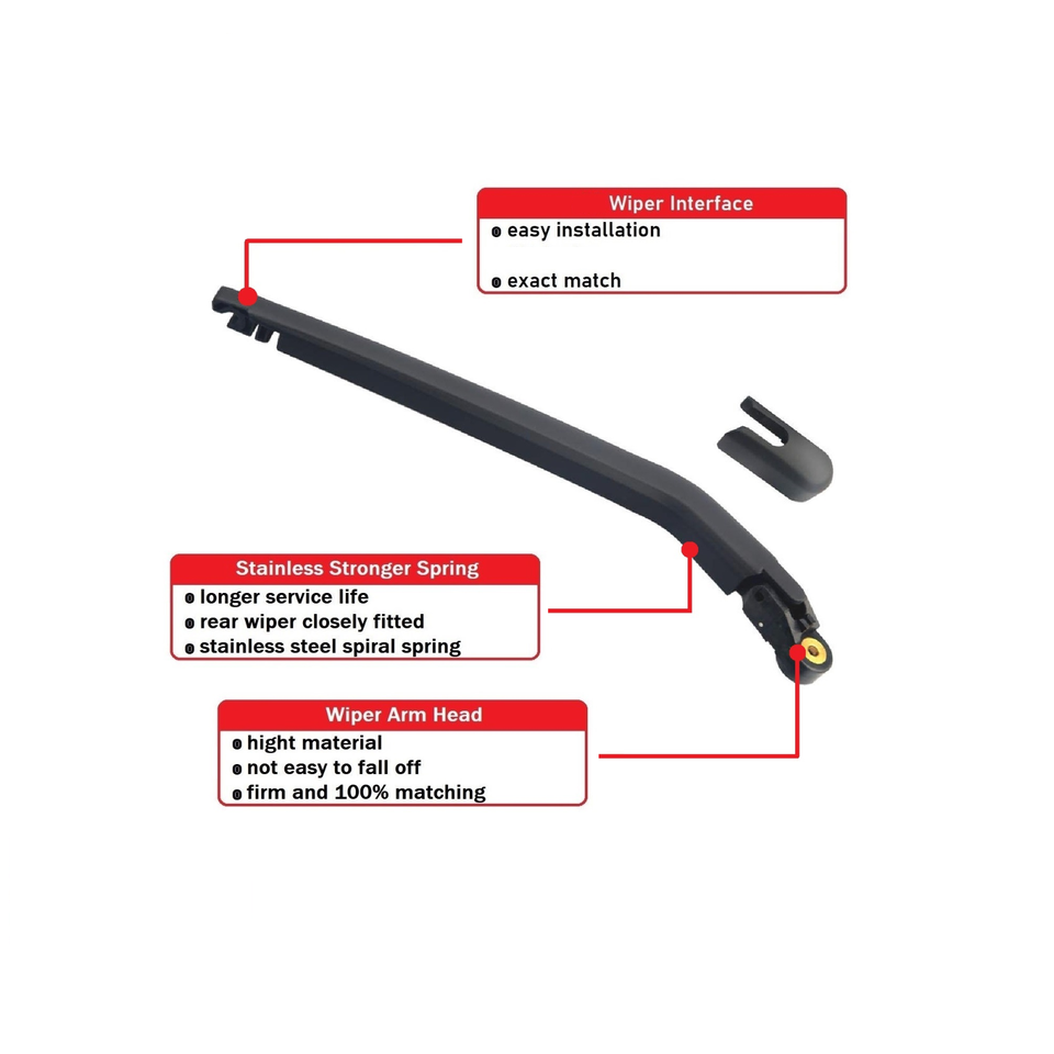 Rear Windshield Wiper Arm & Blade For Toyota Yaris 20072014 Scion XB