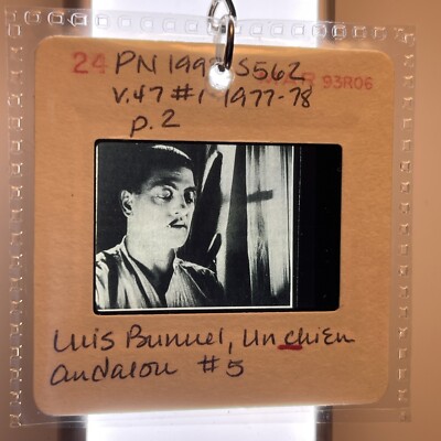 Luis Bunuel Salvador Dali Un Chien Andalou Movie Still 35mm Slide KEYCHAIN 500