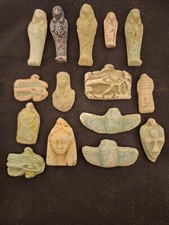 Unique collection 15 Rare ancient Egyptian Pharaonic Amulets shabtis Replica #05