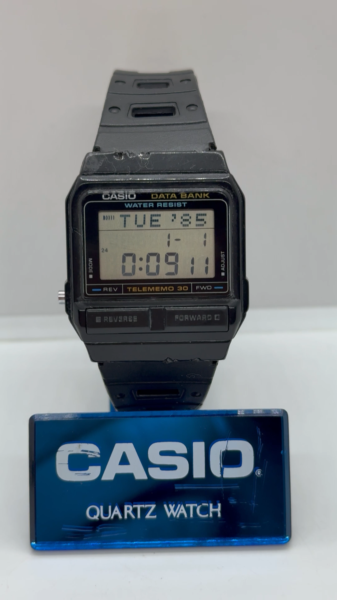 Vintage Casio DB-31 Mod 871 Alarm Data Bank Telememo Wrist Watch