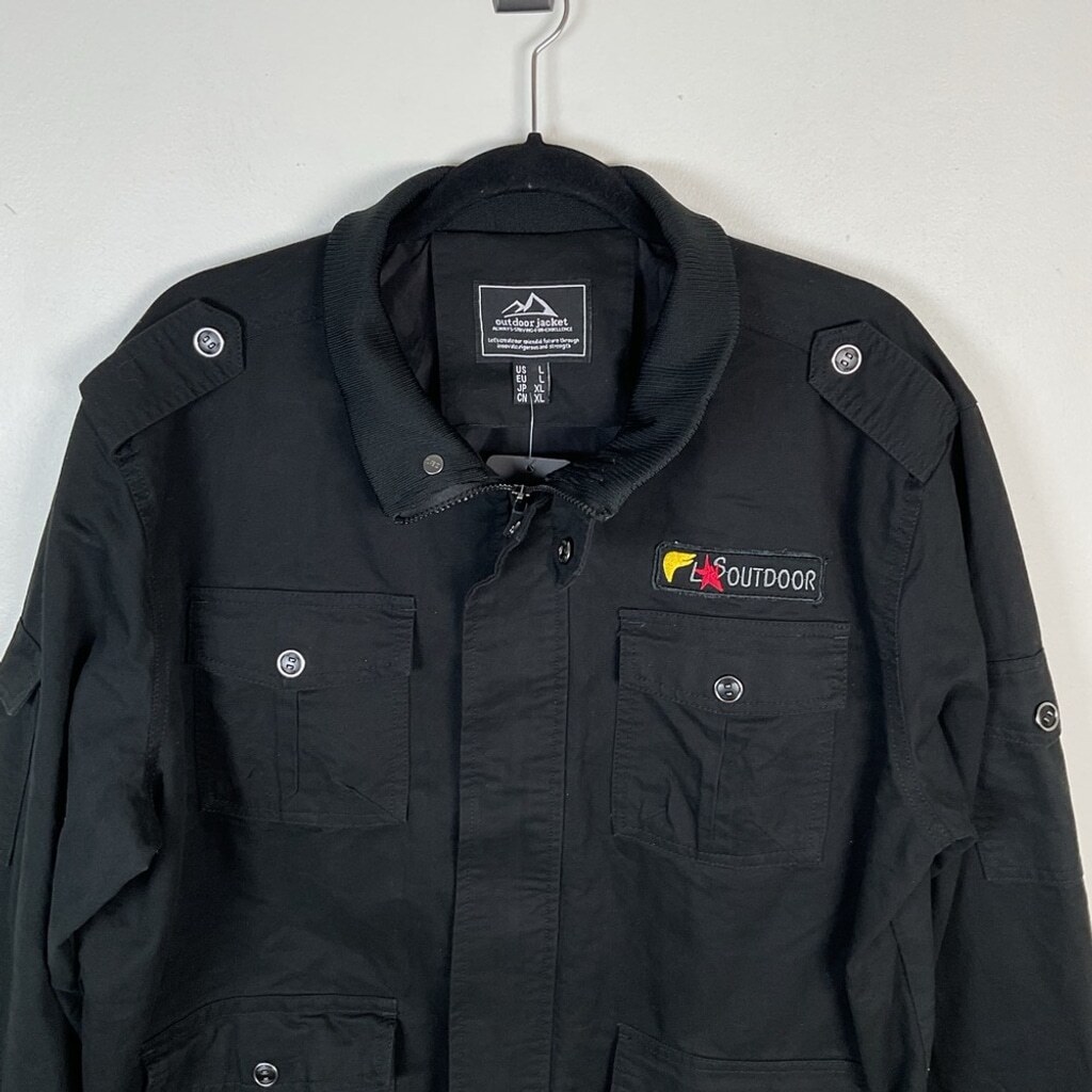 TACVASEN Men’s Retro Cargo Full Zip Jacket Size Large NWT