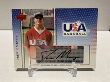 Drew Meyer 2004 USA Baseball National Team Alumni Signatures Black Ink /360