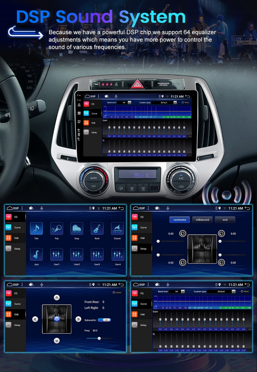 Android 14 Autoradio Für Hyundai I20 (2010-2014) – 9 Zoll Touch, CarPlay, Android Auto, 4G+64GB, GPS