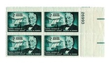 US Stamp Scott #1184, George W. Norris Issue, 4c,  Plate Block,  MNH