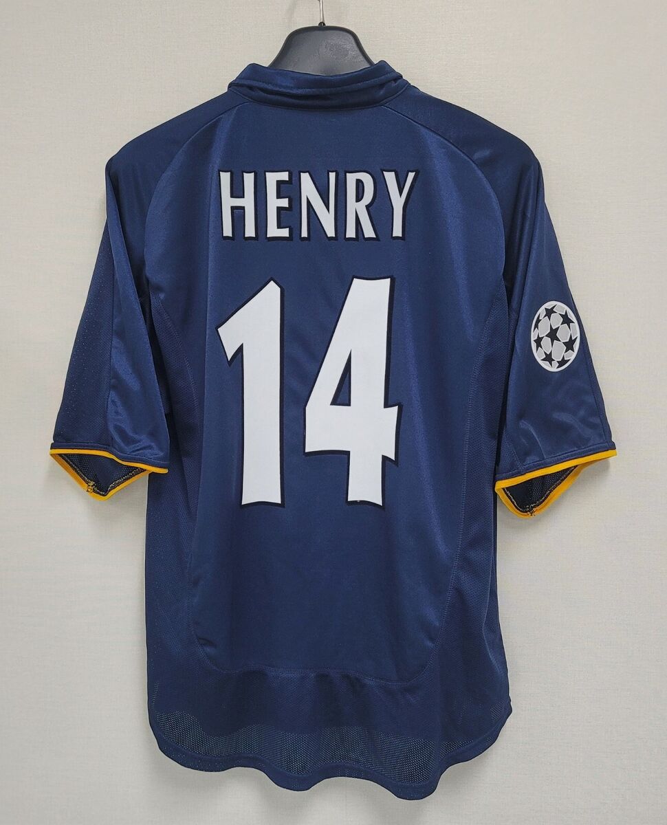 2000-01 Arsenal Third S/S No.14 Henry 00-01 UEFA Champions 2000-01 Arsenal Third S/S No.14 Henry 00-01 UEFA Champions