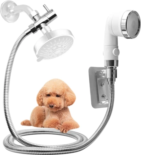 Dog Shower Attachment Pet Bath adjustable washing head hair