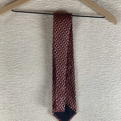Paul Frederick 18Kカメオカフリンクス Paul Fredrick Necktie Men's Multicolor Geometric 100% Silk Formal