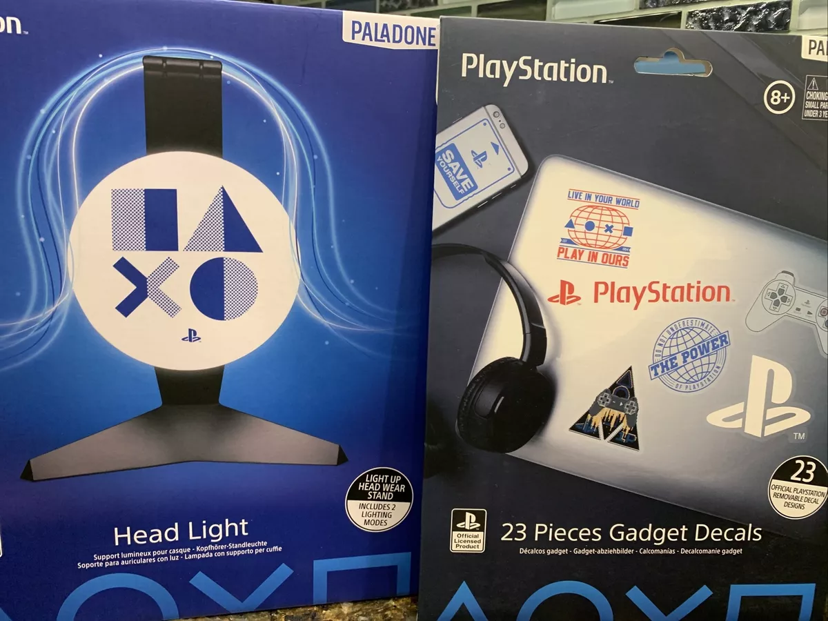 PlayStation Headset Stand (Logo Light Up) Paladone PLUS 23 DECALS SET PS5  PS4