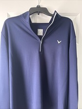 Men's Callaway Opti Dri Cooling Golf Polo Navy Blue Size XXL