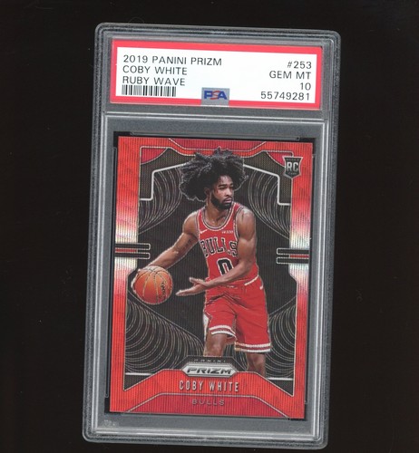 2019 Coby White [Ruby Wave Prizm] #253