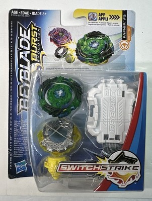 Beyblade Burst Evolution SwitchStrike - Fafnir F3 - DR34/TS01 Damange packaging