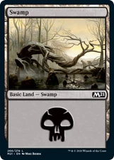 Swamp (266) Light Play, English Magic the Gathering MTG Core Set 2021