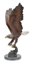 Bronzeskulptur Adler Der Lachse FäNgt Replikat Retro Design Dekoration
