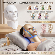 7 Color LED Face Neck Mask Red Light Therapy Skin Rejuvenation Free Shipping