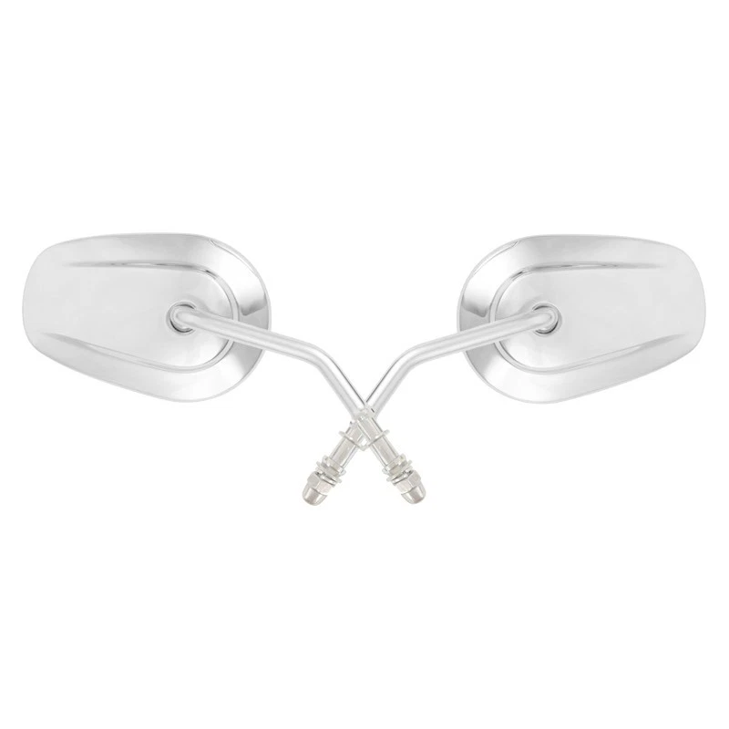 Espelhos retrovisores cônicos cromados para Harley Touring Cruiser Road King 1994-2017 - Imagem 4 de 4