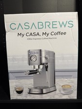 Casabrews CM5418BC-UL Silver Black 20-Bar Espresso Coffee Machine
