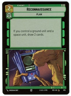 Reconnaissance (Foil) - 635 - Secrets of Power - SWU Star Wars Unlimited NM