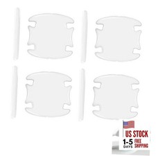 8PCS Car Door Handle Protector, Transparent Handle Bowl Scratch Protector, Car