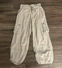 Free People FP Movement Cargo Parachute Pants Medium Ripstop Utility Cinch Hem