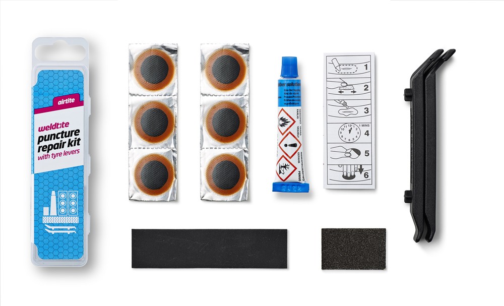 WELDTITE PUNC REPAIR KIT WITH TYRE LEVERS X12 17990₽