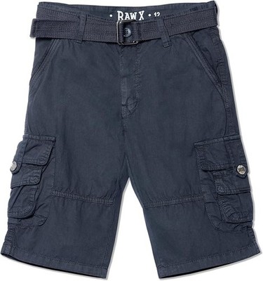 Raw X Boys Size 18 Black Cotton With Belt Casual Cargo Shorts Pack of 2