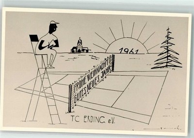 13188981 - 8058 Erding Tennisplatz Schiedsrichter TC Erding e.V. Neujahreskarte