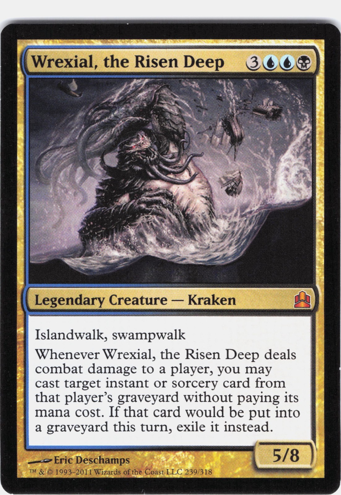 Wrexial, the Risen Deep #239 Commander 2011 Regular Mythic